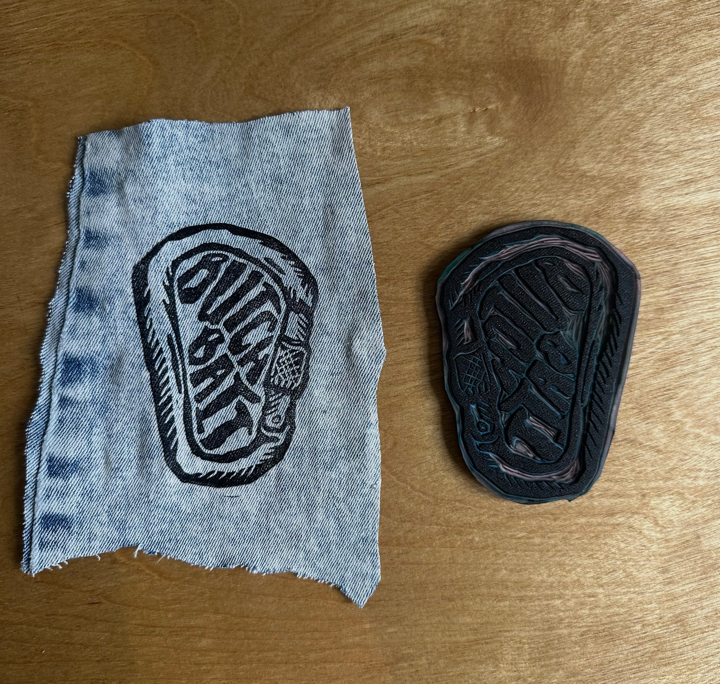 butch bait block carabiner sticker