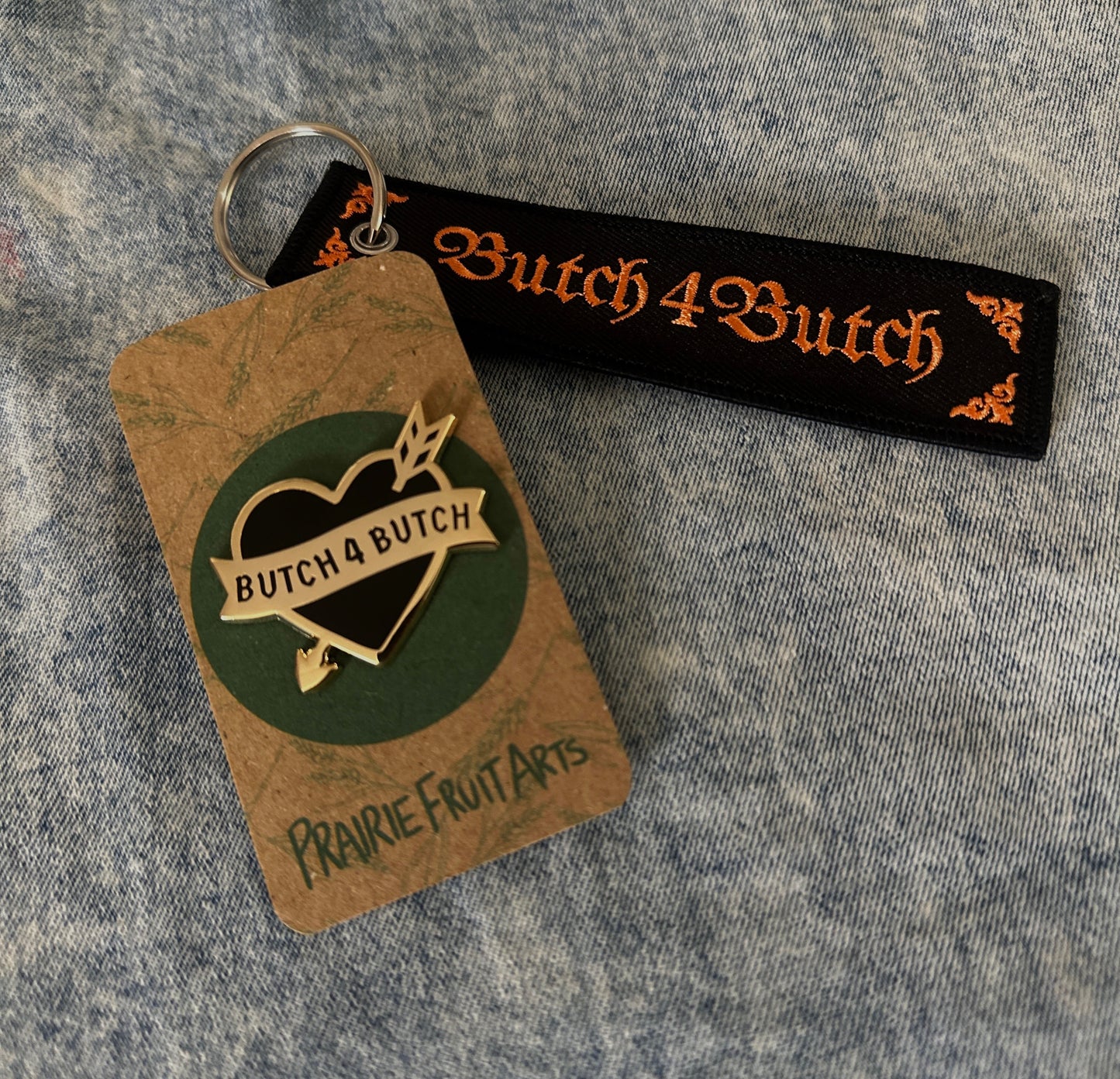 butch4butch enamel pin & keychain (ByChubbyFemme collab)