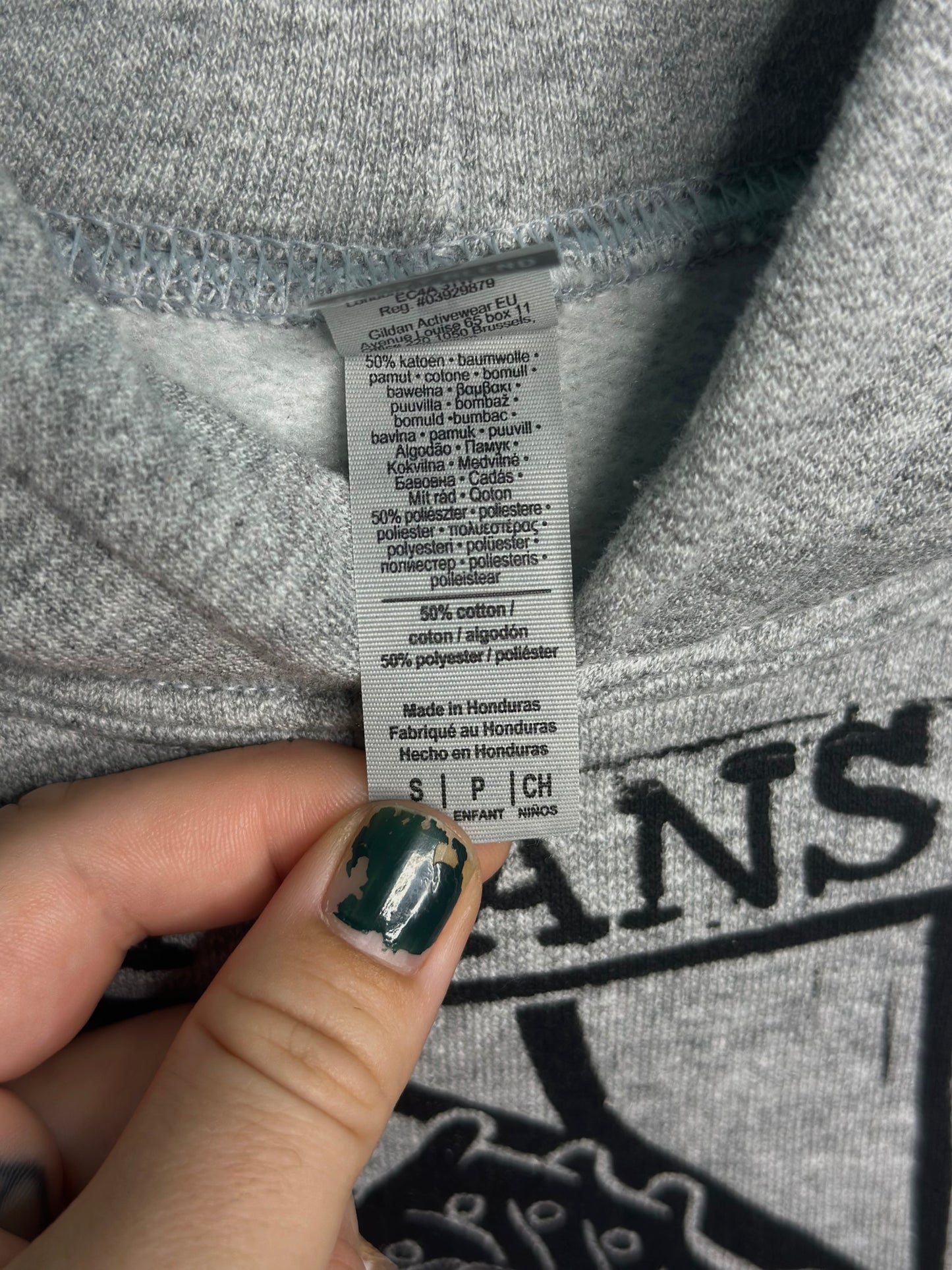 let trans kids grow up linoprinted grey hoodie (youth small)
