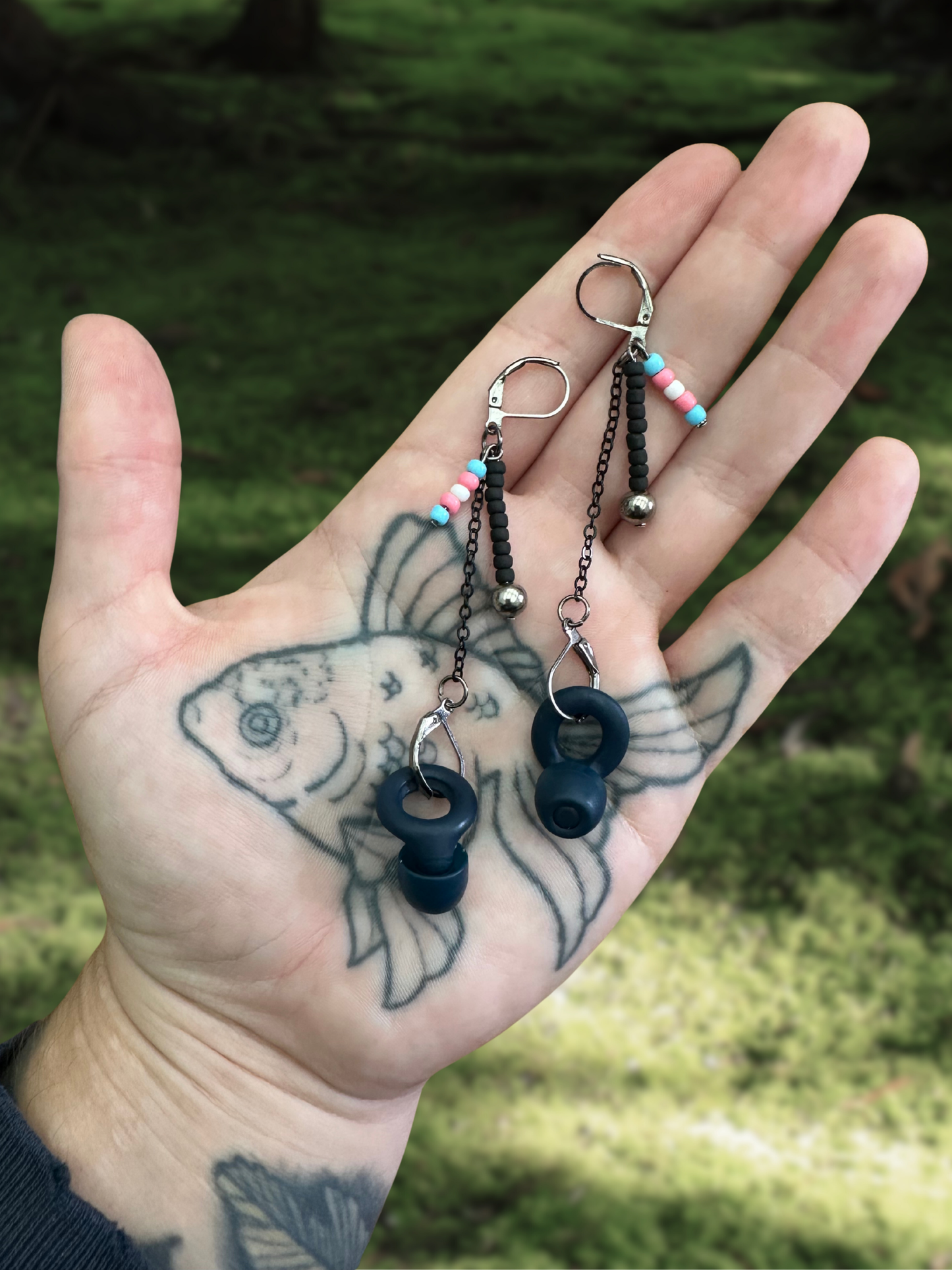 black trans flag loop savers