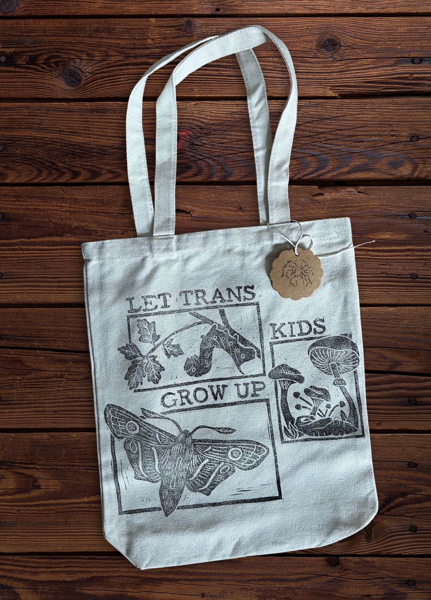 let trans kids grow up tote bag *imperfect*