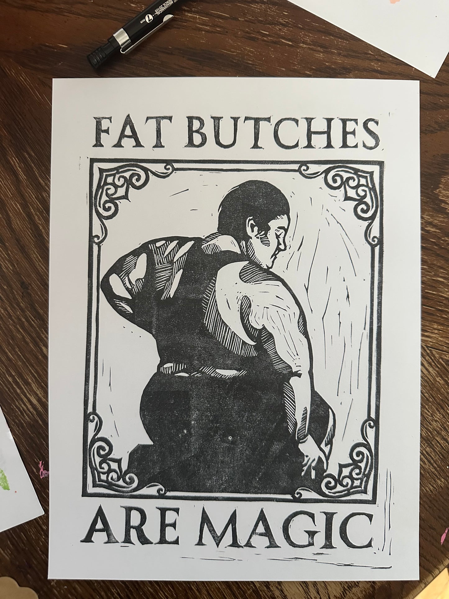 test print fat butches are magic