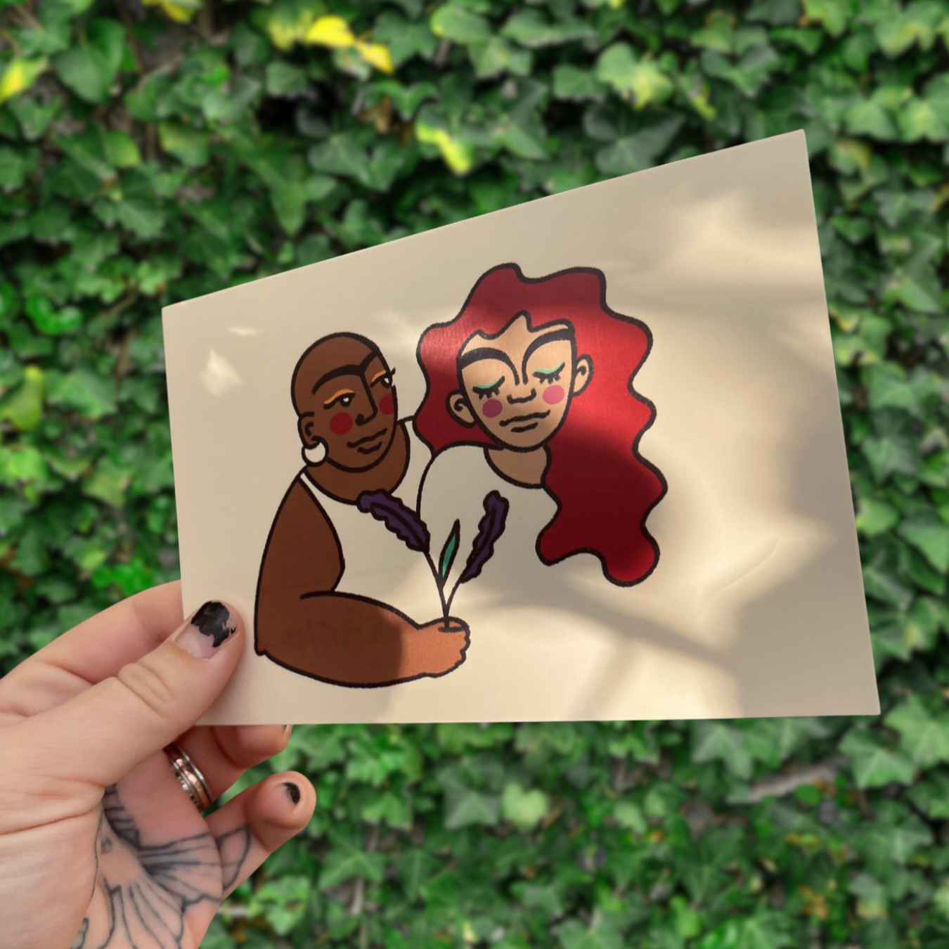 lavender menaces sapphic print