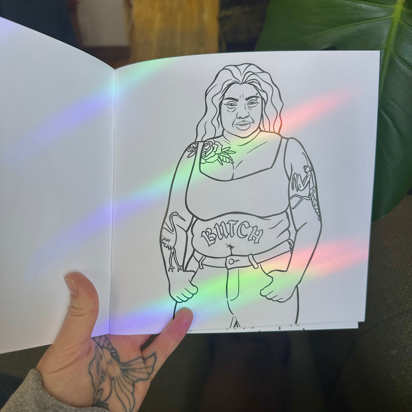 queer portraits colouring book