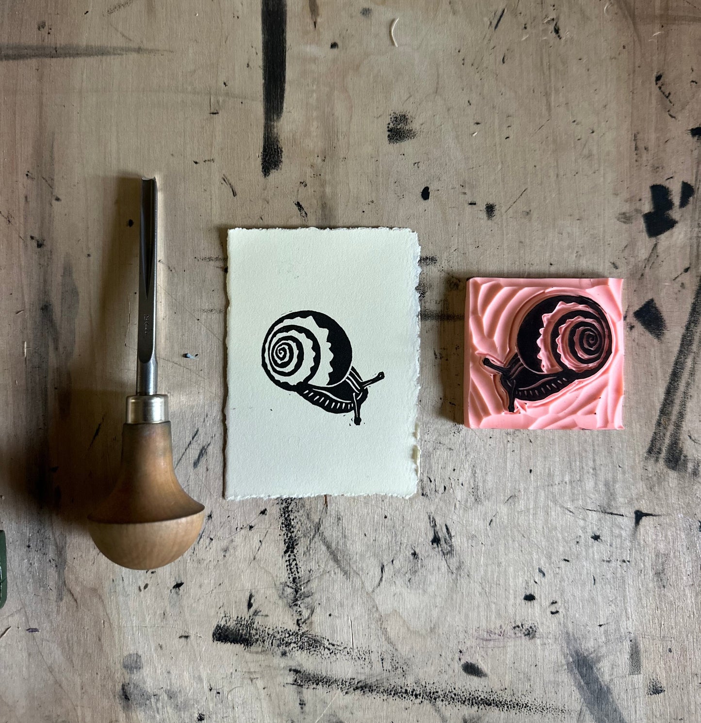 baby snail atc/aceo