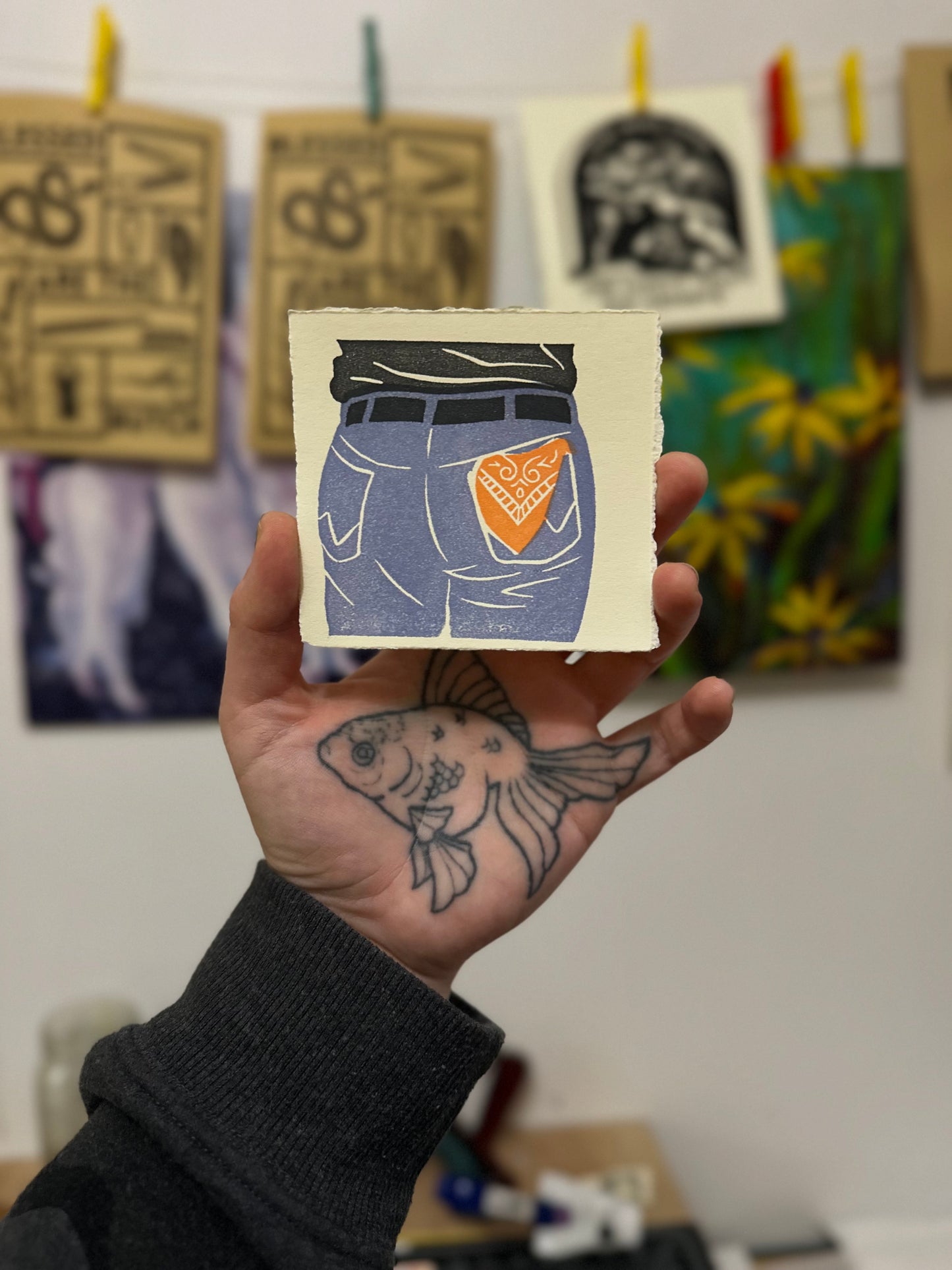 anything goes multicolour mini print