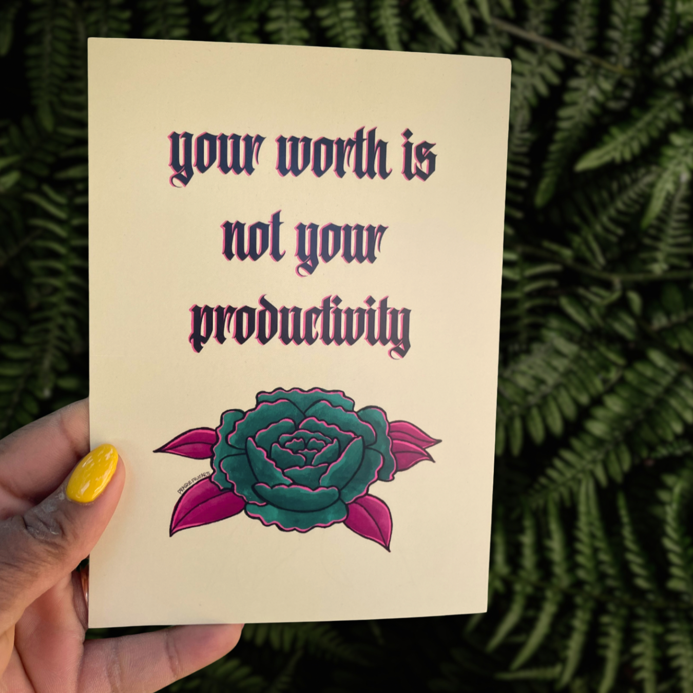 your worth is not your productivity print