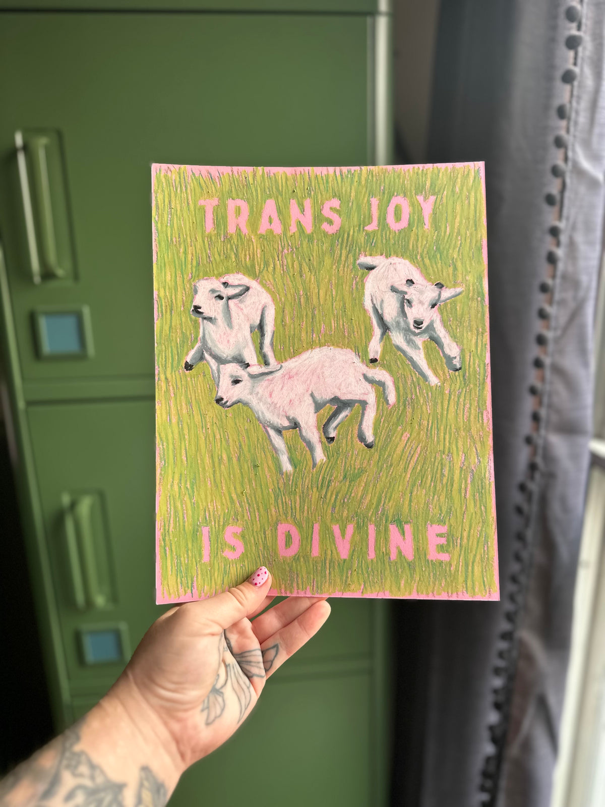 trans joy is divine print