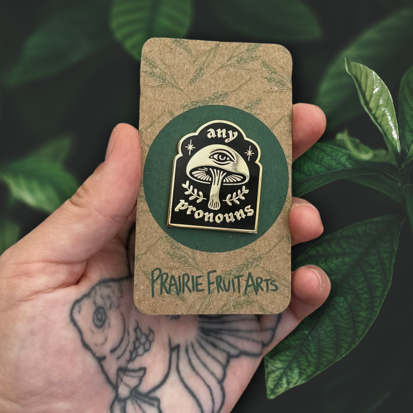 any pronouns mushroom pronoun pin