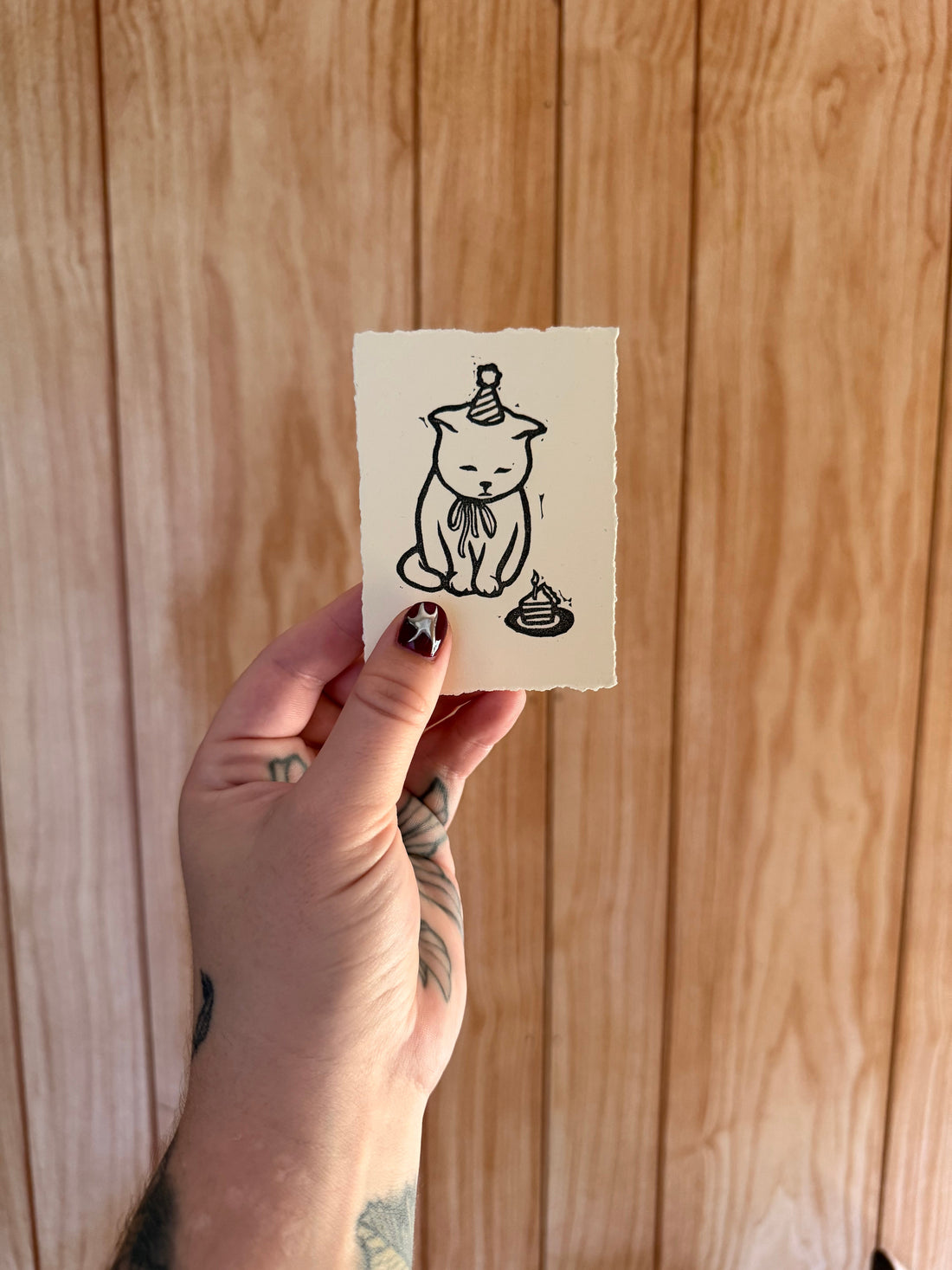 sad birthday cat