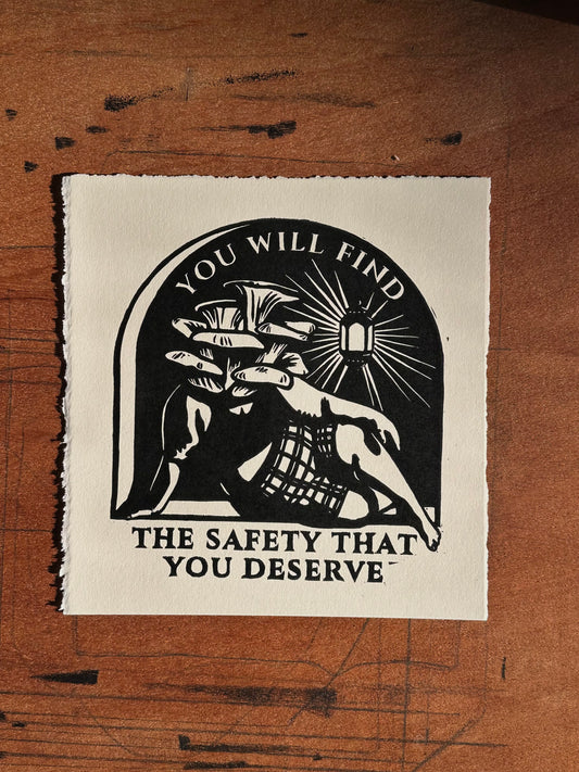 the safety that you deserve print