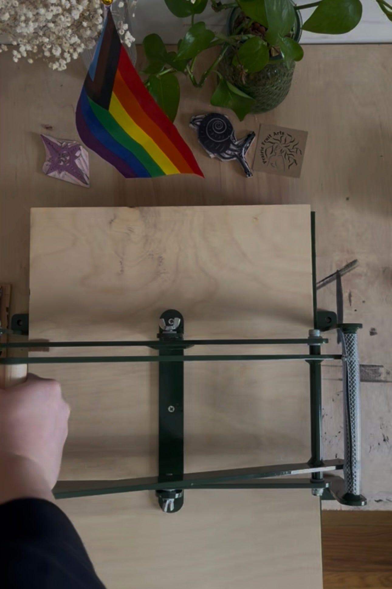 all butches hate cops linocut print