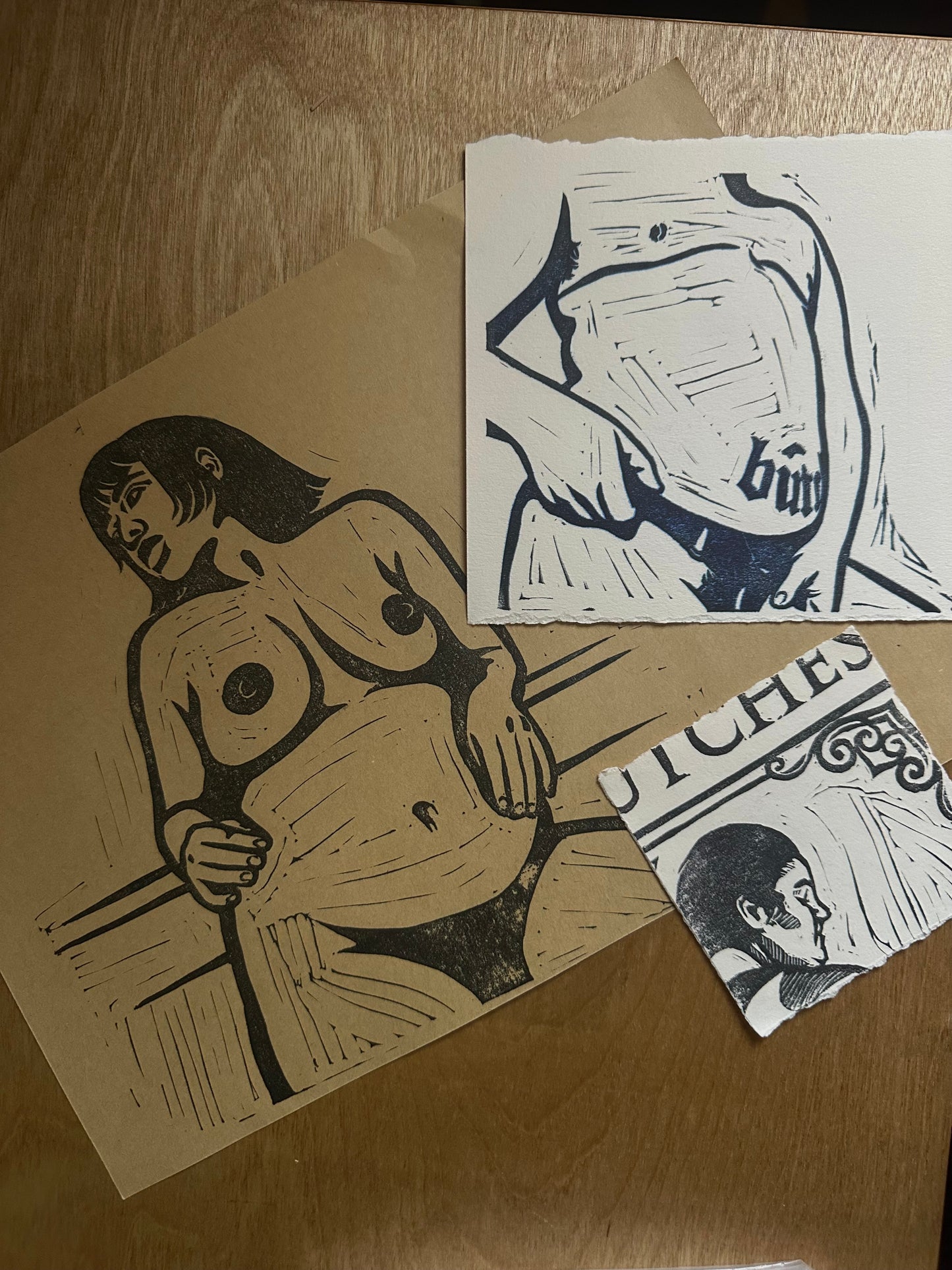 three test prints