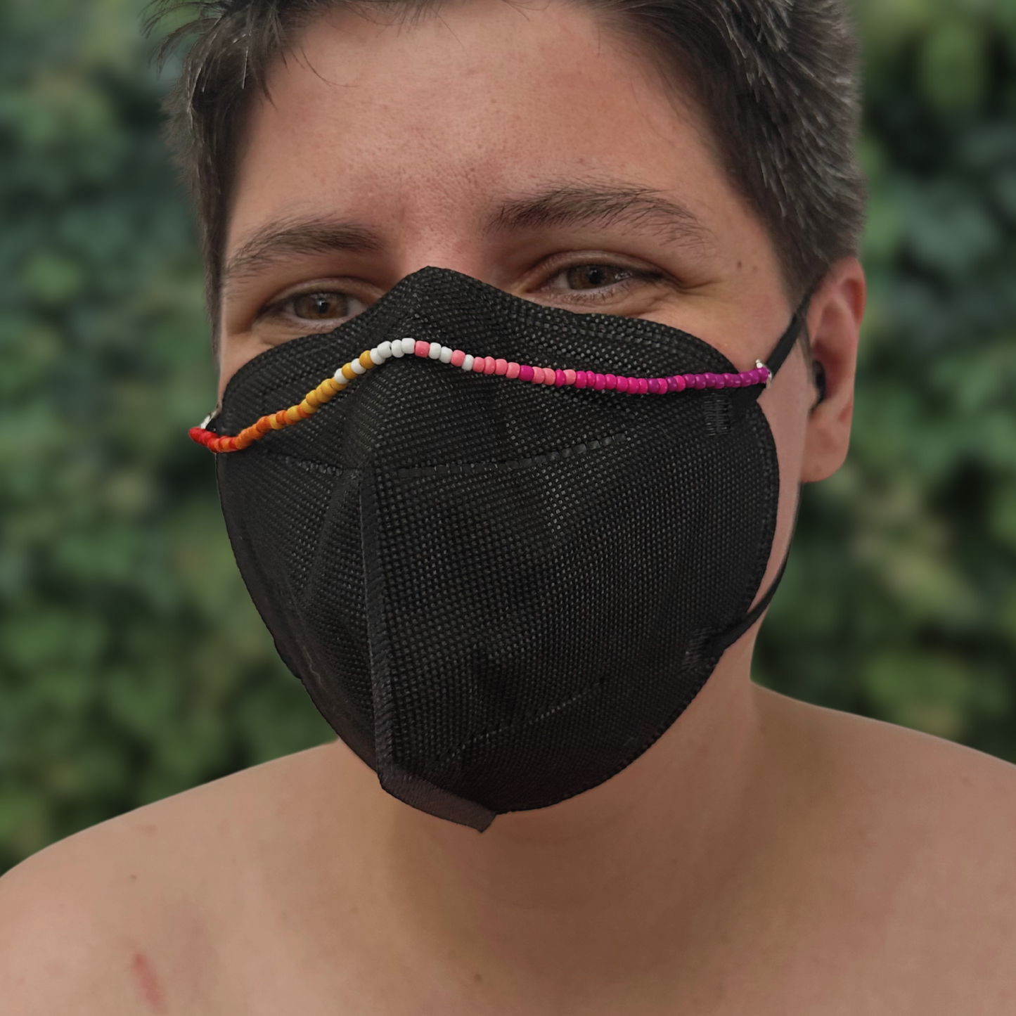 lesbian ombré mask chain