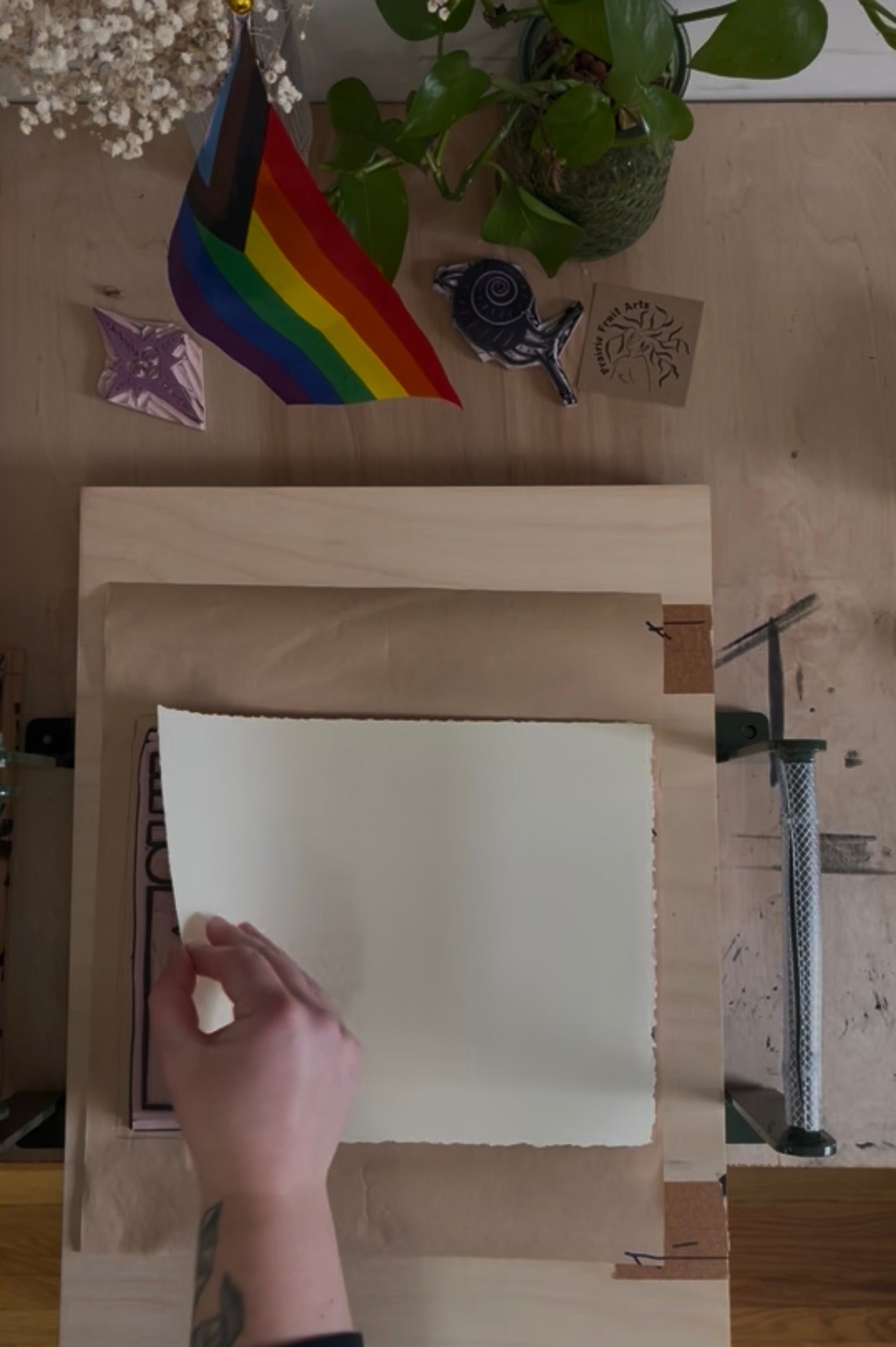 all butches hate cops linocut print