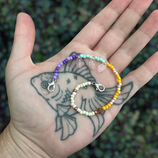 eclectic beaded mask chain