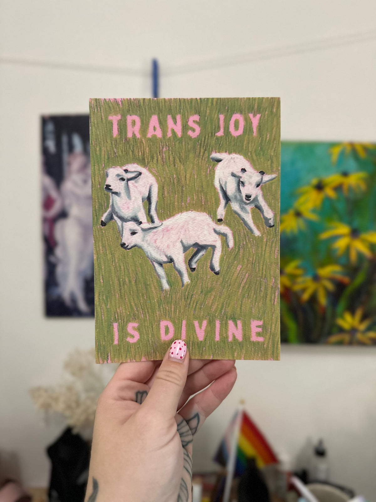 trans joy is divine print