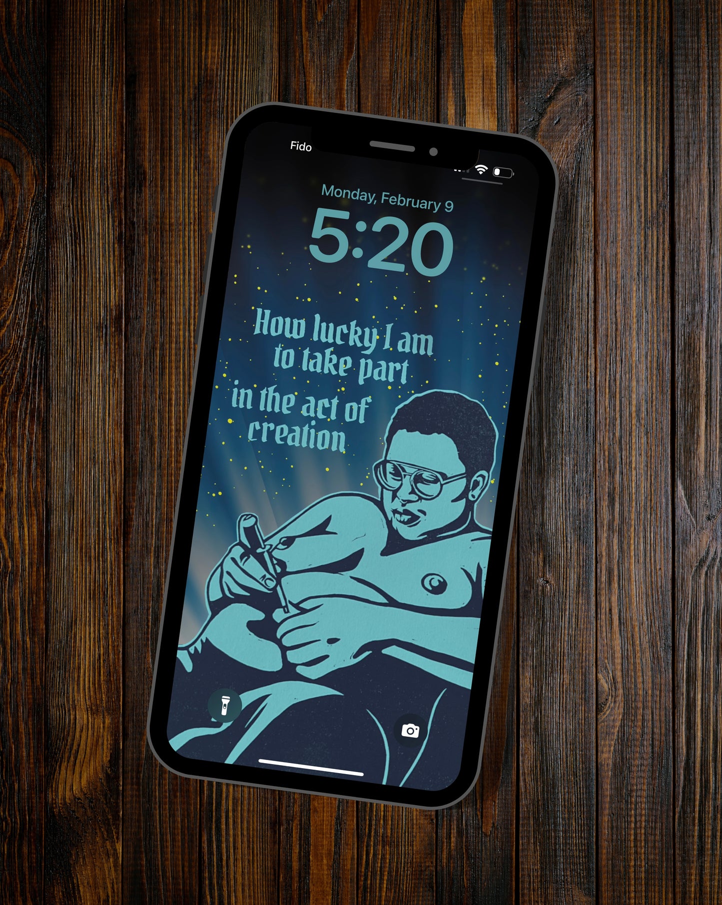 how lucky am I - phone wallpaper